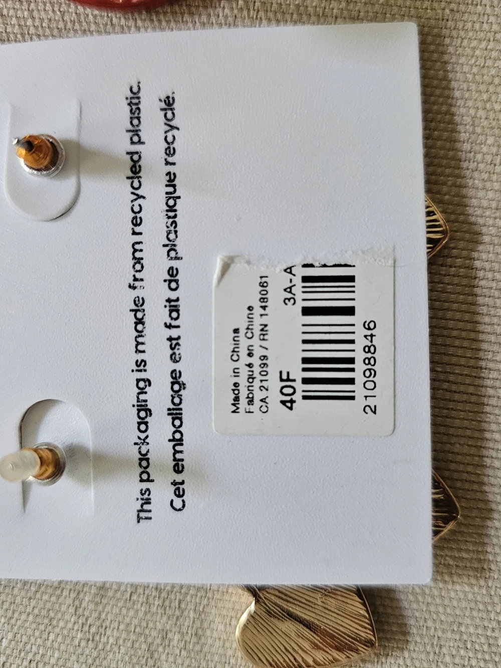 NWT Ardene Cherry Rhinestone Earrings and NEW Cherry Rhinestone Hair Clip